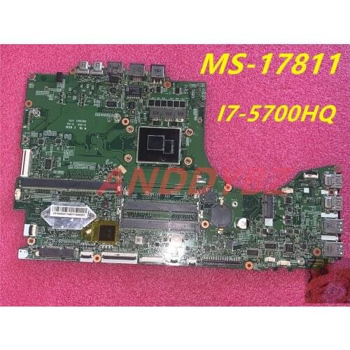 MS-17811 VER 1.1 for MSI GT72 GT72S notebook CPU motherboard I7-5700HQ DDR3 100% working test