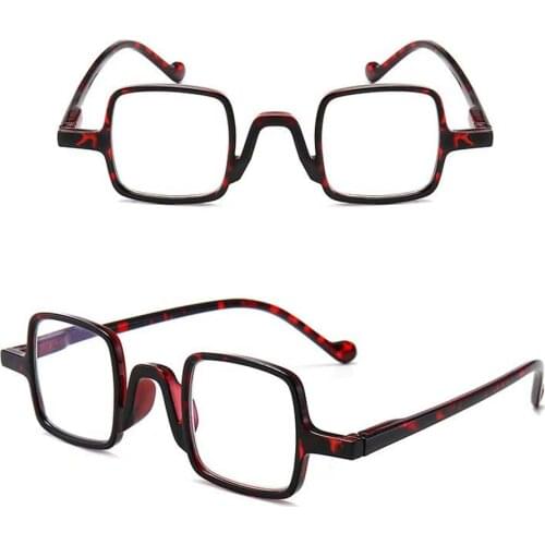 New Anti Blue Light Glasses Women Square Frame Eyewear Men Retro Reading Glasses 16g Unisex Comfortable Presbyopic Glasses