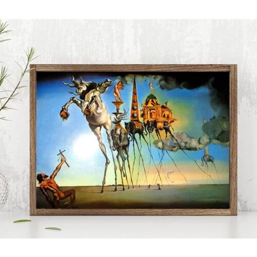 Horse Elephant Salvadoer Dalies Classical Art Canvas Poster Painting Wall Picture Print Modern Home Bedroom Decoration Framework