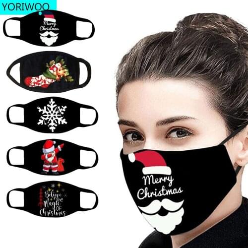 YORIWOO Christmas Mask Elk Merry Christmas Decorations For Home 2020 Christmas Tree Ornament Xmas Gifts Noel Happy New Year 2021