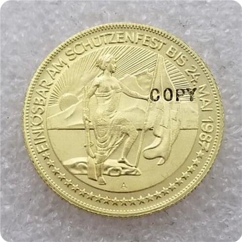 Switzerland 1987 Shooting Galarus Copy Coin commemorative coins-replica coins medal coins collectibles