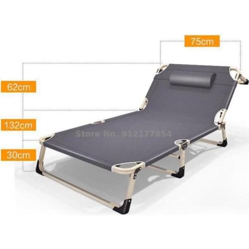 Folding Sheets For Household Simple Lunch Break Bed Office Adult Nap Camping Bed Multifunctional Recliner