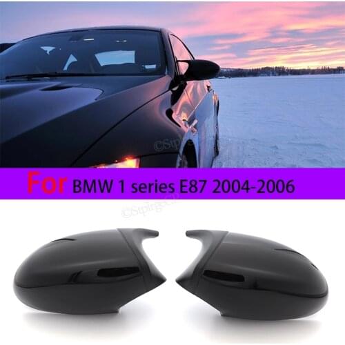 M3 Style Mirror Cover E87 Car Side Mirror Cover Cap For BMW 1 series E87 2004-2006 Car side mirror cover black high quality type