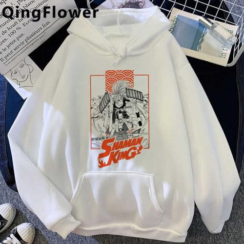 Shaman King Yoh Asakura Amidamaru hoodies male Korea Oversized printed 2021 male sweatshirts hip hop