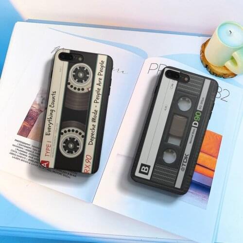 Vintage Magnetic Tape Cassette Audio Tape Phone Case Fundas Shell Cover For Samsung A51 A52 A71 A72 A80 A91 A20E A32 A31 A21 A11