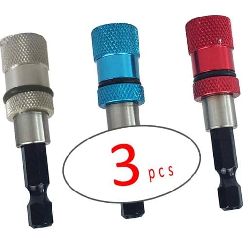 Hight quality 3PC Hex Shank Magnetic Drywall Screw Bit Holder Drill Screw Tool 1/4" Shank