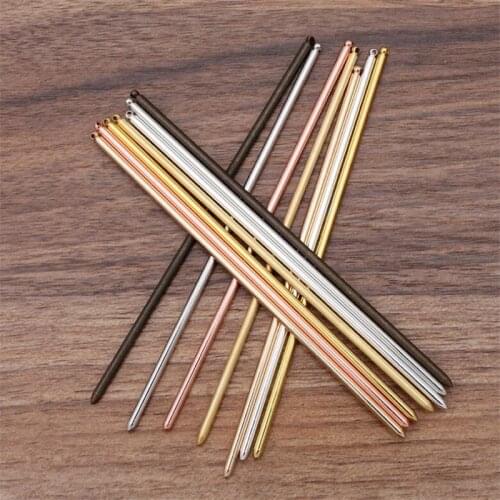 5pcs/lot 130mm Needle Bun Hair Sticks/Pins Hairpins Gold/Silver Plated Fashion Hairwear DIY Accessories Findings
