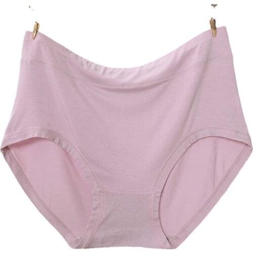 Women high waist plus size modal underwear loose and comfortable big size triangle shorts 65-150kg
