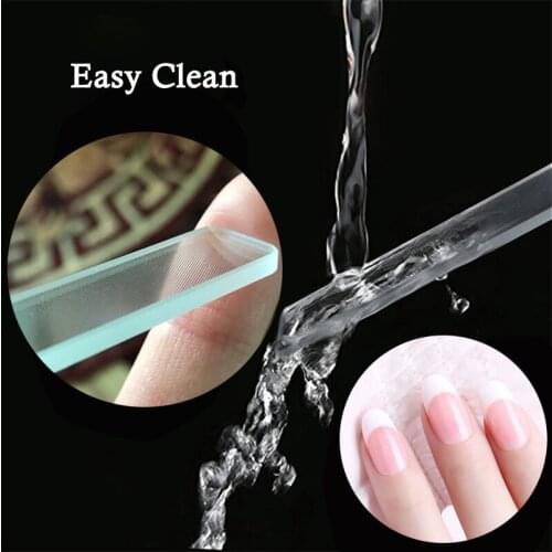 1 PC Nano Glass Nail File Durable Nail Buffer File Washable Nail Art Glass Granding Polishing Manicure & Pedicure Nail Tools