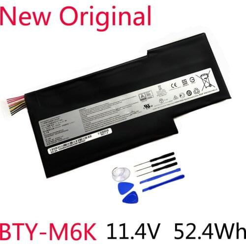 11.4V 52.4Wh BTY-M6K Battery For MSI MS-17B4 MS-16K3 GS63VR-7RG GF63 Thin 8RD 8RD-031TH 8RC GF75 Thin 3RD 8RC 9SC