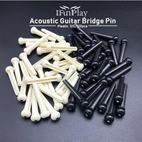 1200pcs Plastic Acoustic Guitar String Bridge Pin Guitar Pin for Folk Guitar Replacement Accessories