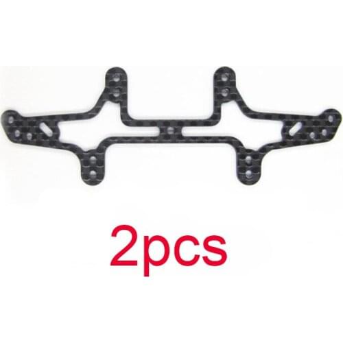2Pcs 1.5mm Carbon Fiber Multi Roller Setting Stay 94848 Rear Reinforcing Plate Hollow Light Weight Parts For Tamiya Mini 4WD Car
