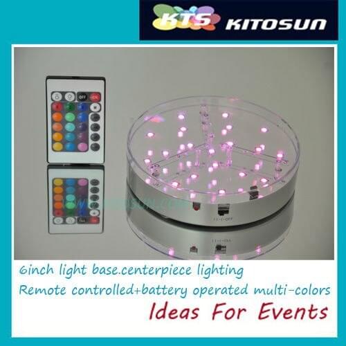 2 Pieces/Lot High Quality Light Up Vase Base Wedding Centerpiece LED Light/Multicolor LED Light Base