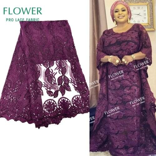 5 Yards Sequined Net Lace With Embroidered Mesh Tulle Laces Fabric For French Women Wedding Party Dresses Net Lace Materials