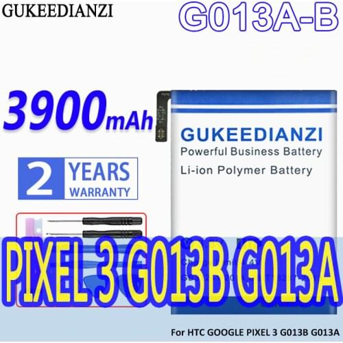 High Capacity GUKEEDIANZI Battery 3900mAh For HTC GOOGLE PIXEL 3 G013B G013A G013A-B
