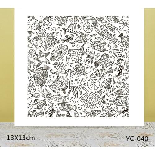 AZSG Explore the underwater world Clear Stamps For DIY Scrapbooking/Card Making/Album Decorative Rubber Stamp Crafts