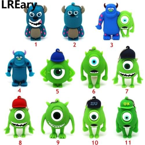 11 styles Monsters University Mike usb flash drive cartoon animal pendrive gift pen drive memory stick 32gb 64gb 4gb 8GB 16gb