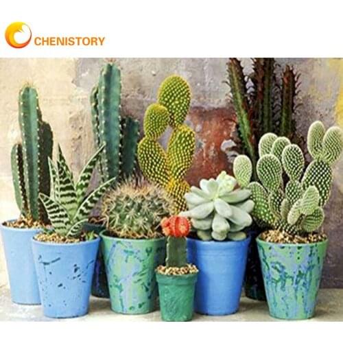 CHENISTORY Full Square Round Drill 5D Diy Diamond Painting Flower Mosaic Art Adults Kits Diamond Embroidery Scenery Home Decor