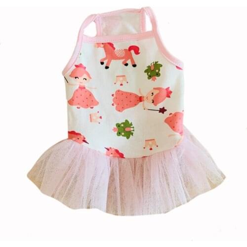 Summer Dog Dress Cat Puppy Vest Skirt Dresses Tutu Princess Costume Small Dog Clothing Pomeranian Poodle Bichon Schnauzer Outfit