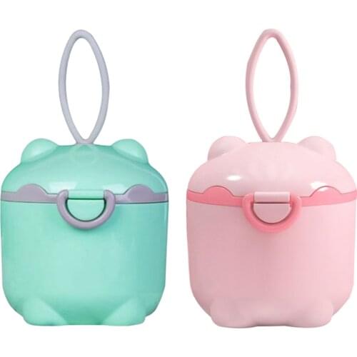 Multifunction Milk Powder Storage Box Portable Large Capacity Baby Food Container With Spoon Heat-resistant And Durable Durable