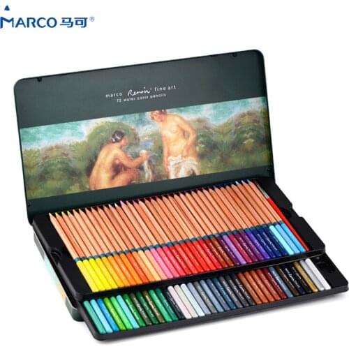 24/36/48/72wooden drawing pencils set water-soluble color professional painting sketch art color pencil school gift art supplies