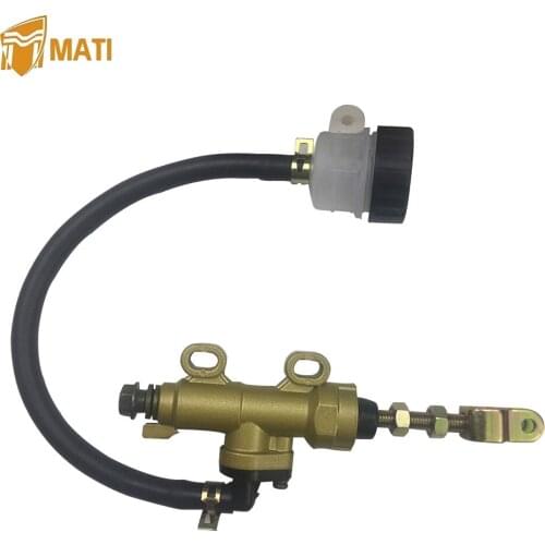 Mati Rear Brake Master Cylinder Pump Brake Booster Pump Rear Foot Hydraulic Brake Pump for Yamaha Suzuki Kawasaki