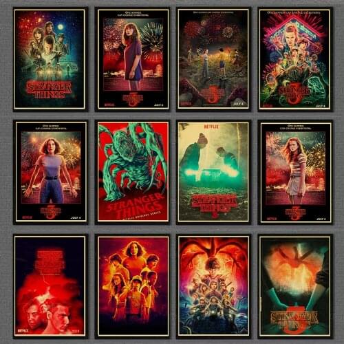 TV SHOW Stranger Things 3 Wall Art Canvas Painting Nordic Poster and Print Home Decoration Pictures for Living Room Decor