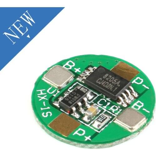 10pcs 3.7V 1S 2.5A 18650 li-ion BMS PCM Battery Protection Board PCB with Overcharge and Over Discharge Protection