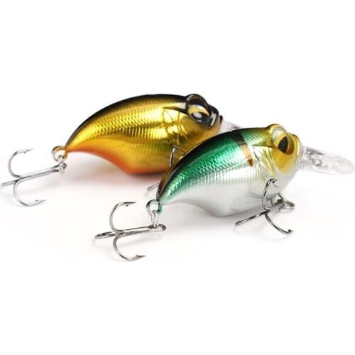 5pcs/set 48mm/11g Lure Bait Rock Long/Short Tongue Small Fat Longcast Light Sea Bass Crooked Mouth Yellowcheek Carp 38mm/8g