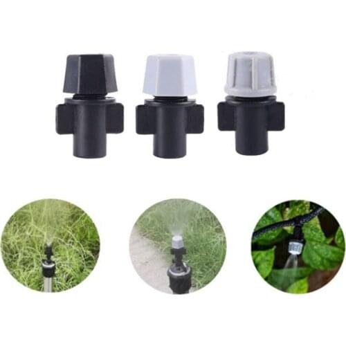 20PCS Single Head Gray Black Misting Sprinkler Micro Drip Sprayer Garden Atomizing Irrigation System Household Spray Nozzle