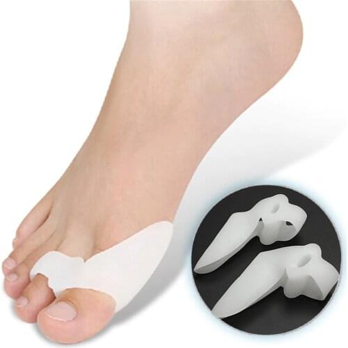Bunion Toe Separators Soft Silicone Big Toe Protector Pad Straightener For Hallux Valgus Overlap Toes Relieve Bunion Pain
