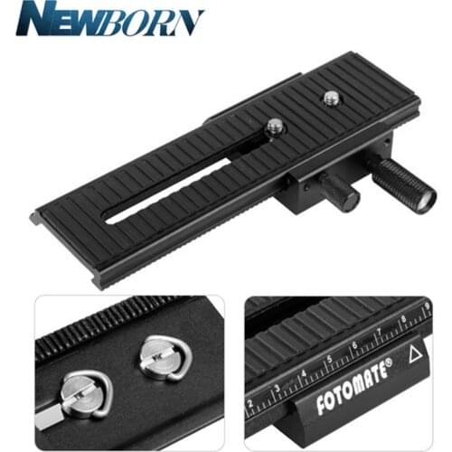 100% Fotomate LP-01 2-Way Macro Focus Focusing Rail Slider for Canon Nikon Sony Pentax Fuji Olympus Camera DSLR