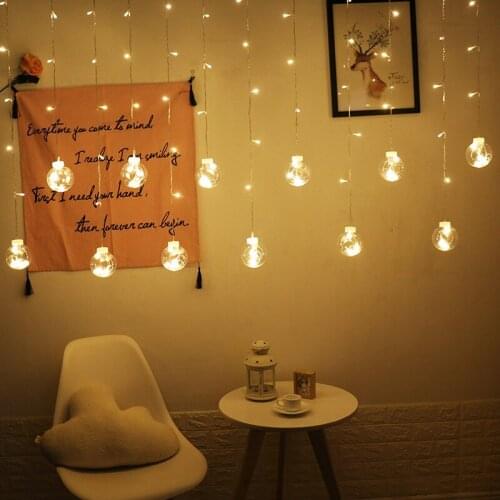 2.5M String Light LED Copper Wire Star Curtain Lamp Fairy Lighting For Outdoor Wedding Christmas Decoration 220v EU Plug Twinkly