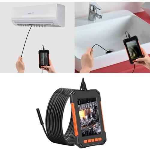 Smart Snake Lens Household Cleaning Repairing Accessory Tool 1080P HD 4.3 Inch Screen with 8 LED Lights TF Card Port эндоскоп