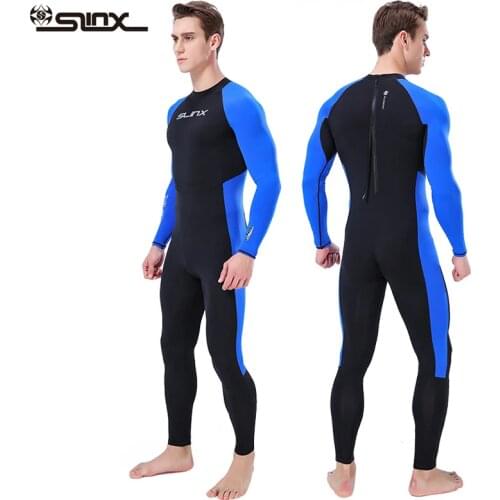 SLINX Unisex Full Body Diving Suit Men Women Scuba Diving Wetsuit Swimming Surfing UV Protection Snorkeling Spearfishing Wetsuit