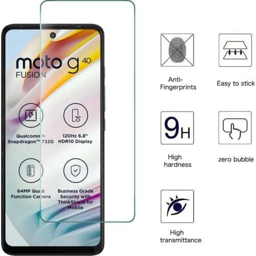 Screen Protector For Motorola Moto G40 Fusion Clear Glass For Moto G60 Tempered Glass Protective Phone Film