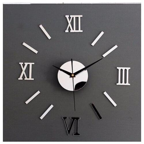 Hour counter mirror acrylic combination digital diy Large Wall Clock Decor clocks Watches Home living room decoration