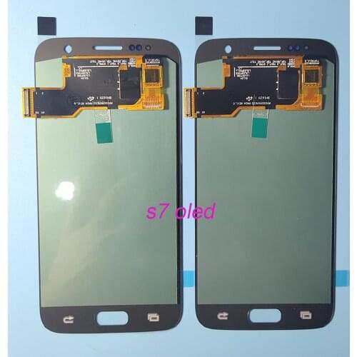 OLED LCD For SAMSUNG Galaxy S7 G930 G930F LCD Display Touch Screen Digitizer For SAMSUNG S7 G930F SM-G930F Assembly
