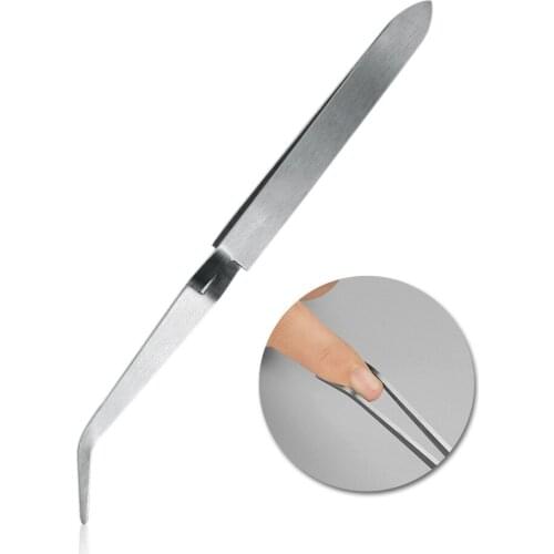 1pc Multifunction Stainless Steel Clip Tip Nail Art Shaping Tweezers Nail Art Tools Cross Action Tweezer Fixed Manicure Tools