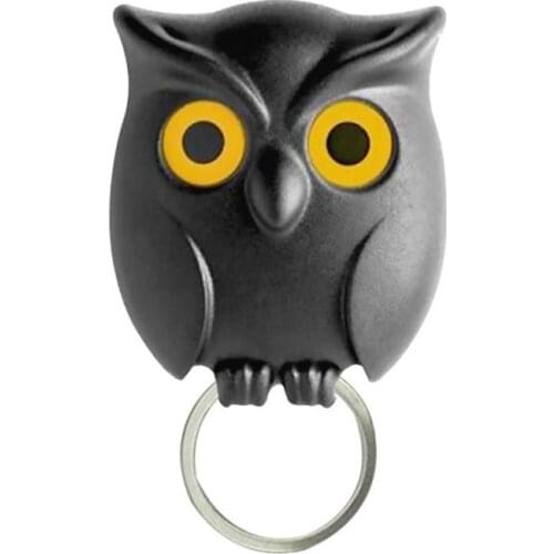 1 Pcs Night Owl Magnetic Key Holder Wall Hook Magnets Keep Keychains Hook Hanging Key Room Accessories Home Key Holder Wall