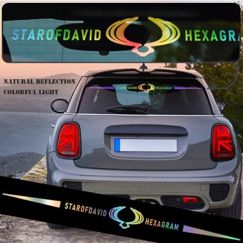 1pc Car Reflective Laser Vinyl Sticker Decals Car Styling For SsangYong Actyon Turismo Rodius Rexton Korando Car Accessories