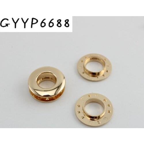 10pcs 8-11-13mm 5 colors Eyelet Hardware female bag hole eyeball drilling without screws hardware accessory push round eyelets