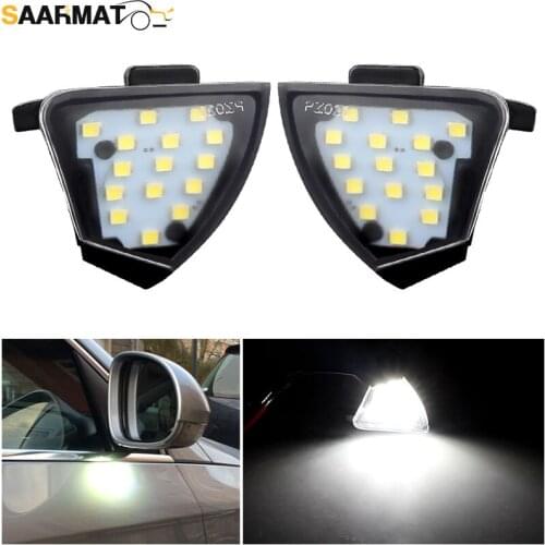 2Pcs Error Free LED Under Mirror Light Puddle Lamp For VW Golf 5 GTI Mk5 MkV Jetta Passat B6 R32 Golf6 Variant Welcome Light