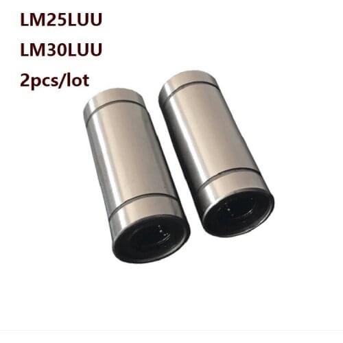 2pcs/lot LM25LUU LM30LUU 25x40x112mm 30×45×123mm Long linear ball bearing Bushing for 3D printer CNC router parts