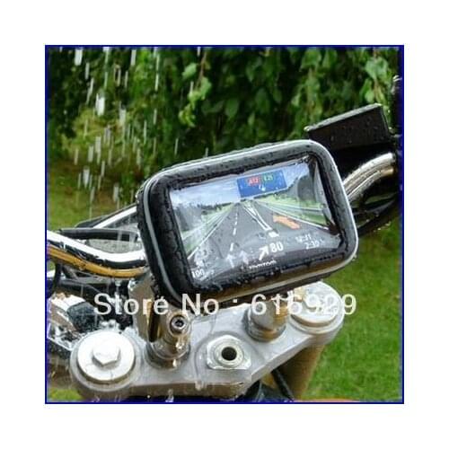20PC 5" Waterproof 360 Motorcycle Bike Cycling GPS SAT NAV Case/Bag w/Mount Holder waterproof GPS navigation CASE PHONE holder