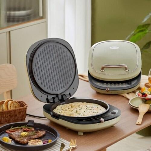 Household Electric Baking Pan Egg Roll Machine Multifunction Pancake Pizza Crepe Maker Omelette Frying Skillets Bear/DBC-P15E2