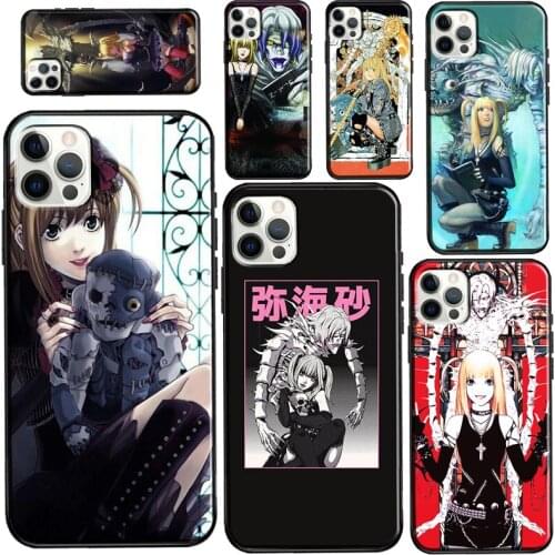 Anime Rem and Misa Death Note For iPhone 12 Pro Max mini Case For iPhone XR XS X SE 2020 7 8 Plus 11 Pro Max Cover