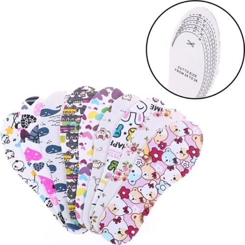 Children Kid Insoles Memory foam Comfort Cushion Shoe Insole Boys Girls Cute Cartoon Insoles Breathable Pad Inserts