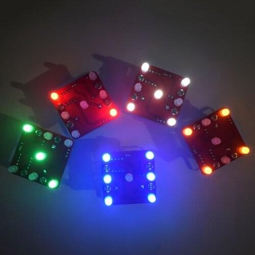 DIY Swing Shaking LED Dice Kit with Small Vibration Motor Diy Electronic Kits Z1026