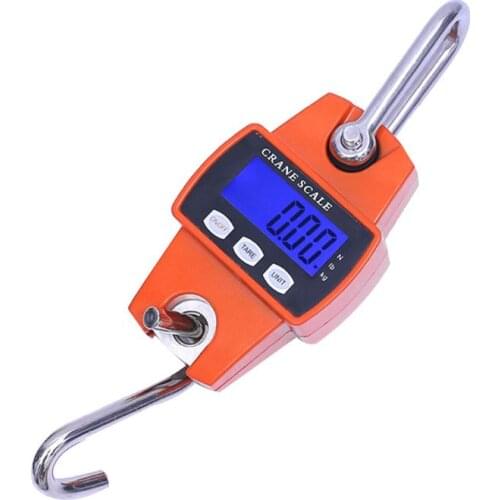 Electric Hook Scale Hanging Digital Balance Scale With Dismountable S-Hook Pounds Kg Unit For Weighing Luggages Vertically Place